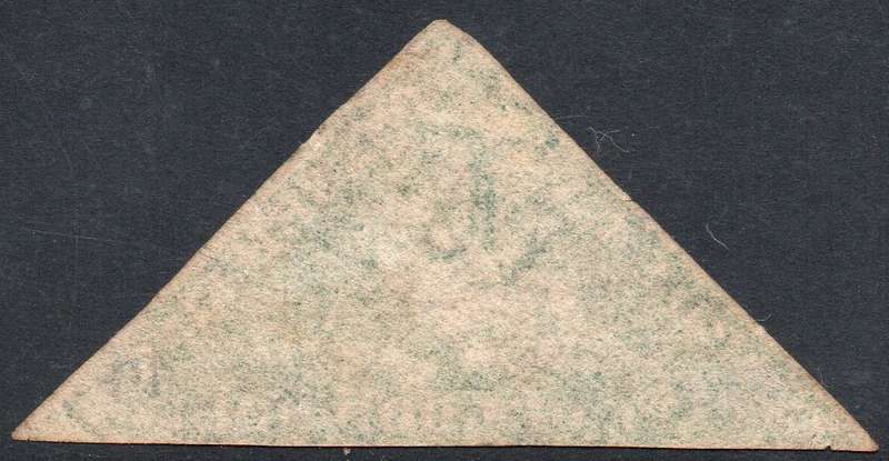 Cape of Good Hope 1864 SACC17 1/- BRIGHT EMERALD GREEN  VFU CV R25000 - SCARCE