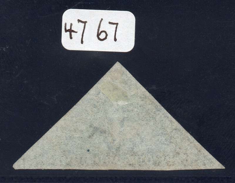 CAPE OF GOOD HOPE 1853 SACC4a - 4d BLUE ON SLIGHTLY BLUED PAPER - UNUSED - BRANDON CERT. - CV R55000