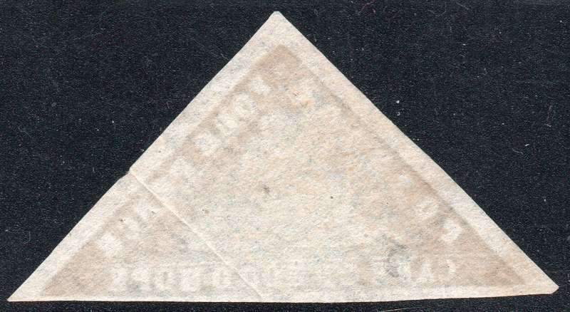 Cape of Good Hope 1861 SACC10a 4d (BRIGHT) GREYISH BLUE WOODBLOCK - VFU - CERTIFICATE - CV R65000