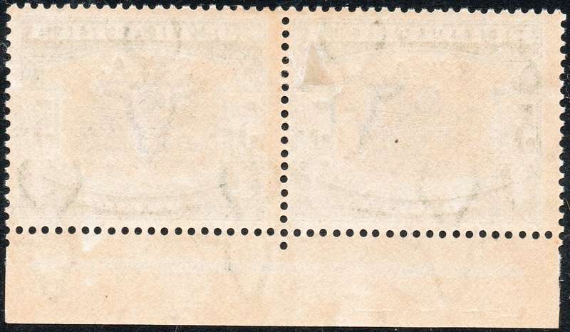 SWA 1927-30 SACC89 5/- BLACK & GREEN INSCRIPTIONAL PAIR - MM CV R9000