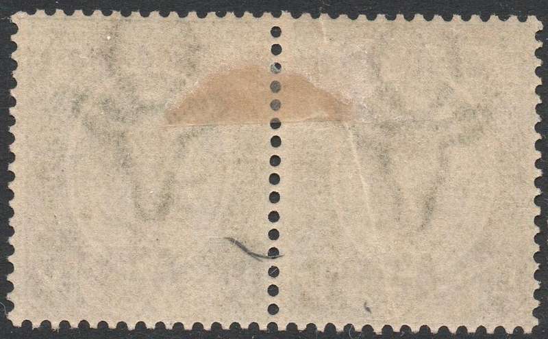 SWA 1923 TYPE I SACC1 ½d GREEN BILINGUAL PAIR MM CV R90