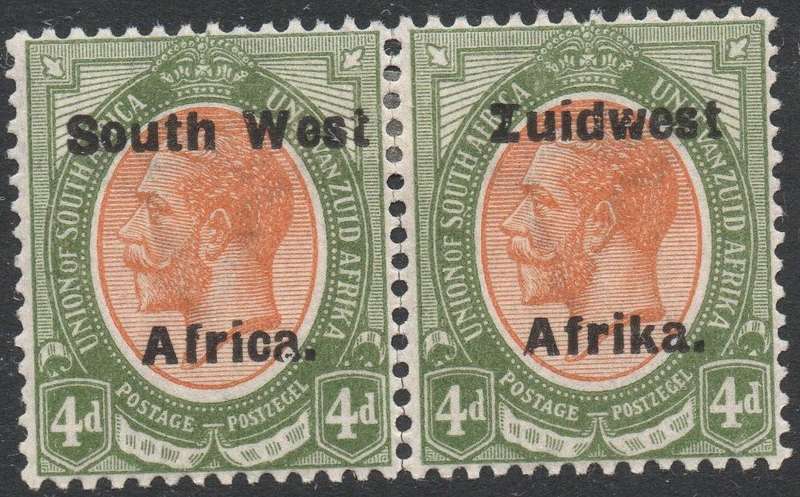 SWA 1923 SACC44 4d ORANGE & GREEN - MM - CV R200