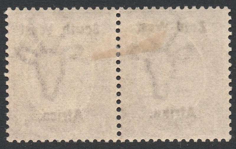 SWA 1923 TYPE I SACC8 1s6d VIOLET BILINGUAL PAIR MM CV R1200