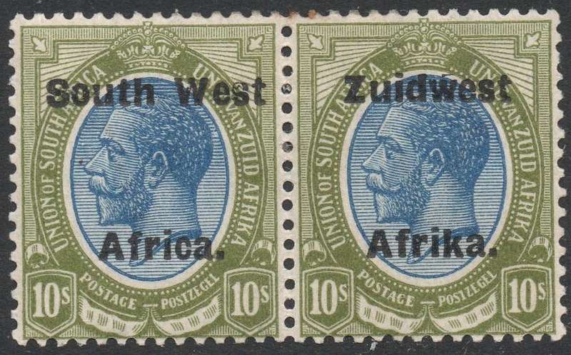 SWA TYPE VI SACC50 10/- BLUE & PALE OLIVE PAIR(16mm) - MM- CV R6000