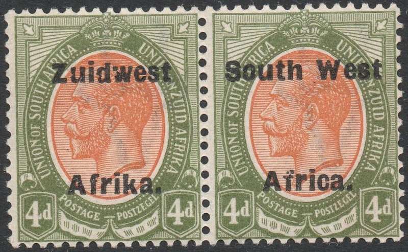 SWA 1923 SACC44 4d ORANGE & GREEN - MM - CV R200