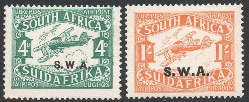SWA 1930 AIRMAIL ISSUE SACC95 / SACC100 - SEE SCANS