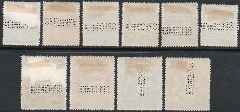 B.S.A.C. / RHODESIA 1898-1908 DEFINITIVE SET - FULL SET OF 10 ''SPECIMENS'' - MM - CV R24000