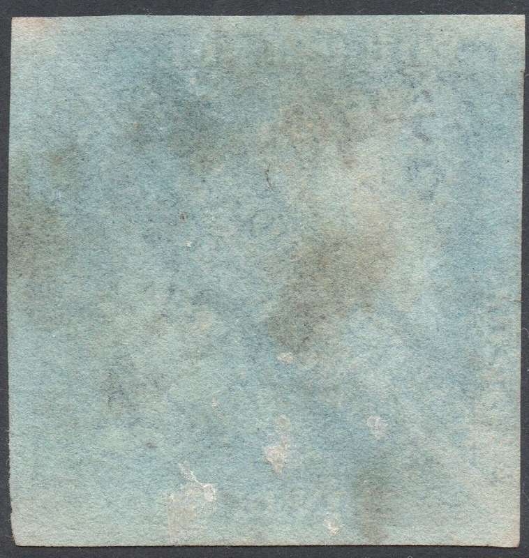 CAPE OF GOOD HOPE 1853 SG2 - 4d DEEP BLUE/DEEPLY BLUED PAPER - VFU - CV R15600  SEE SCANS
