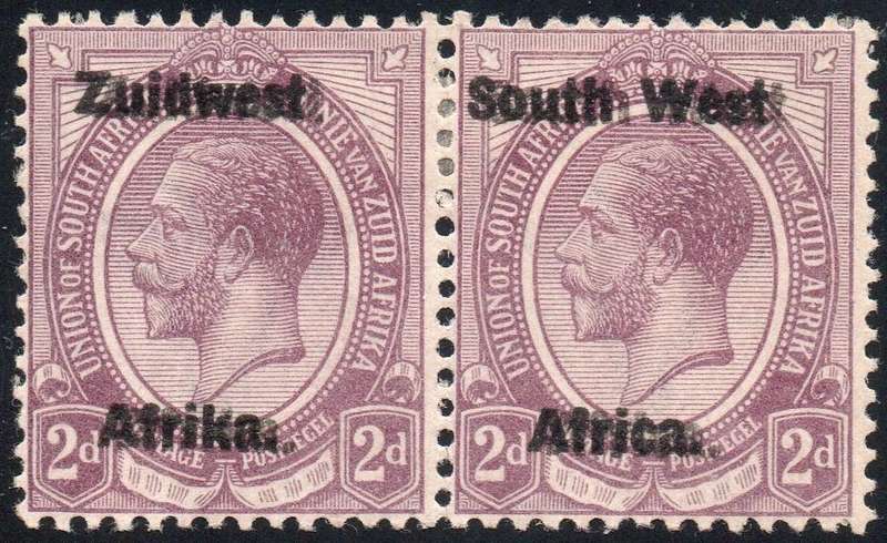 SWA 1923 SACC17b (Type III) 2d PURPLE WITH SCARCE DOUBLE OVERPRINT VARIETY - MM - CV R20000