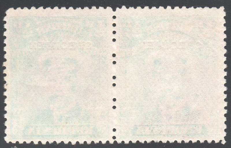 B.S.A.C / RHODESIA 1913-22 1/2d GREEN `SPECIMEN` PAIR - SCARCE - MNG CV R6840+