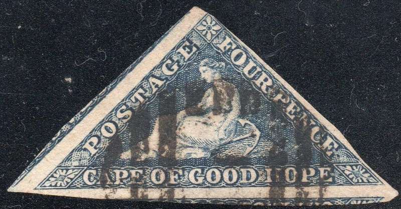 CAPE OF GOOD HOPE :  1864 SACC14d SLATE BLUE - VFU - CV R18000