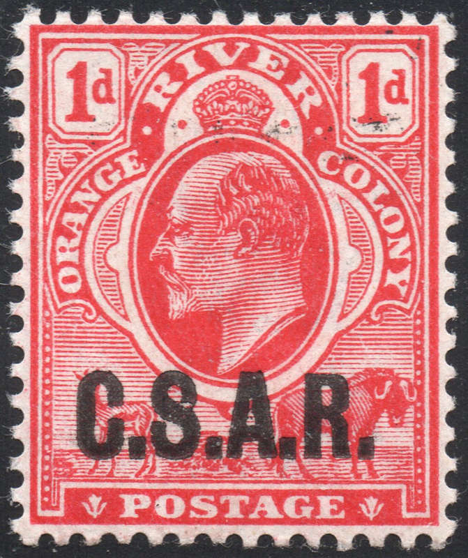 OFS / ORC 1905 SG R02 RAILWAY OFFICIAL STAMP - 1d SCARLET LMM