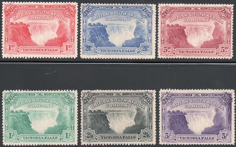 BSAC / Rhodesia 1905 SG94-9 - COMPLETE BASIC SET OF SIX - SUPERB LMM - CV £325(2017)