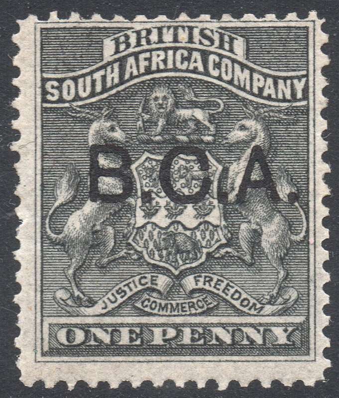 B.C.A.(Nyasaland): 1891 SG1 1d Black - MM - CV £12(2017)