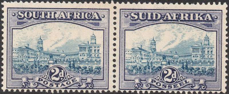 Union of SA - 1927 SACC58 2d BLUE & VIOLET - UM CV R1600