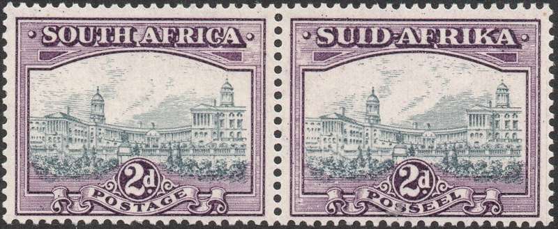 Union of SA - 1927 SACC58a 2d GREY & BROWNISH PURPLE - LMM CV R400