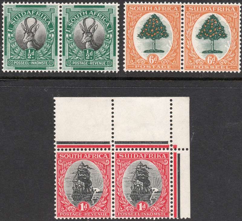 Union of SA - SACC29L-31L  1926 DEFINITIVE ISSUE OF 3 - UM/MM CV R1800