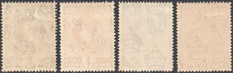 SWAZILAND 1938-54 SACC27-30 - LOW VALUE, ½d-2d -  PERF 13½X13 - UM - CV R350