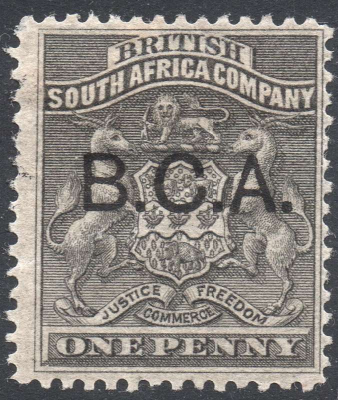 B.C.A.(Nyasaland): 1891 SG1 1d Black - MM - CV £12(2017)