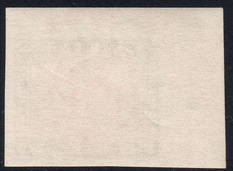 Union of SA - HARRISON ESSAY - 1d (OLIVE) GREEN & CARMINE CORNER MARGINAL IMPERF SINGLE