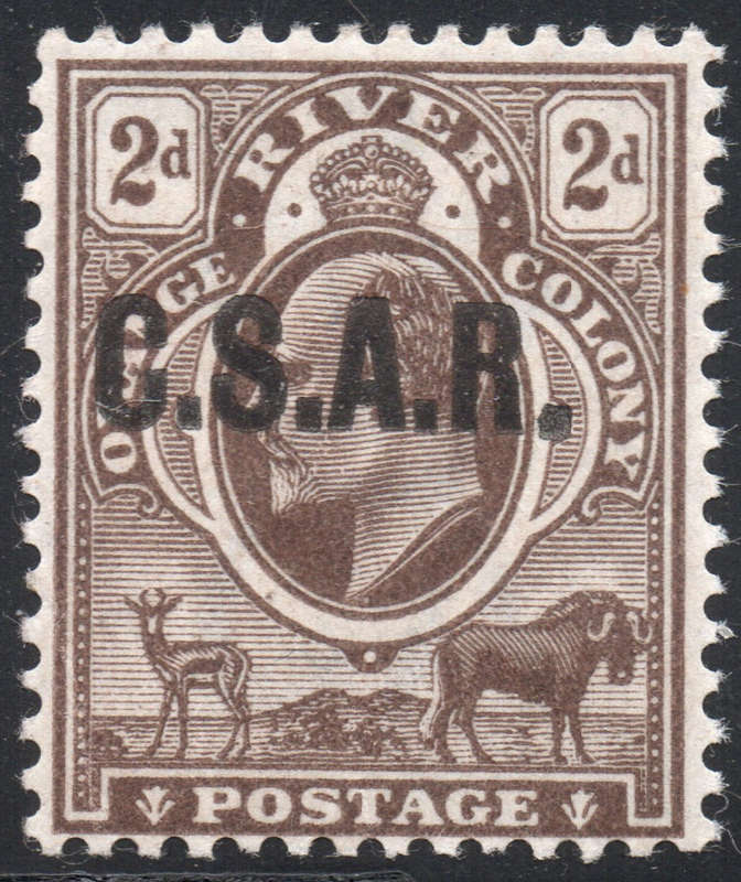 OFS / ORC 1905 SG R03 RAILWAY OFFICIAL STAMP - 2d BROWN LMM