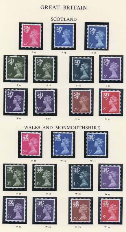 GREAT BRITAIN - REGIONAL ISSUES OF GREAT BRITAIN ON ALBUM PAGES - SEE ALL SCANS