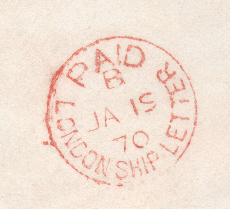 CAPE OF GOOD HOPE 1869 - COVER FROM CAPE TOWN TO ORMSKIRK, UK - SEE BELOW