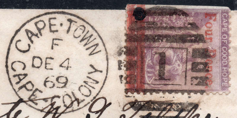 CAPE OF GOOD HOPE 1869 - COVER FROM CAPE TOWN TO ORMSKIRK, UK - SEE BELOW