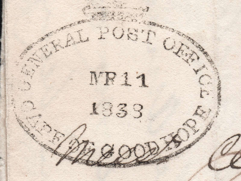 Cape of Good Hope : Stampless Cover - 11 MARCH 1838 CAPE TOWN TO LONDON - SEE SCANS