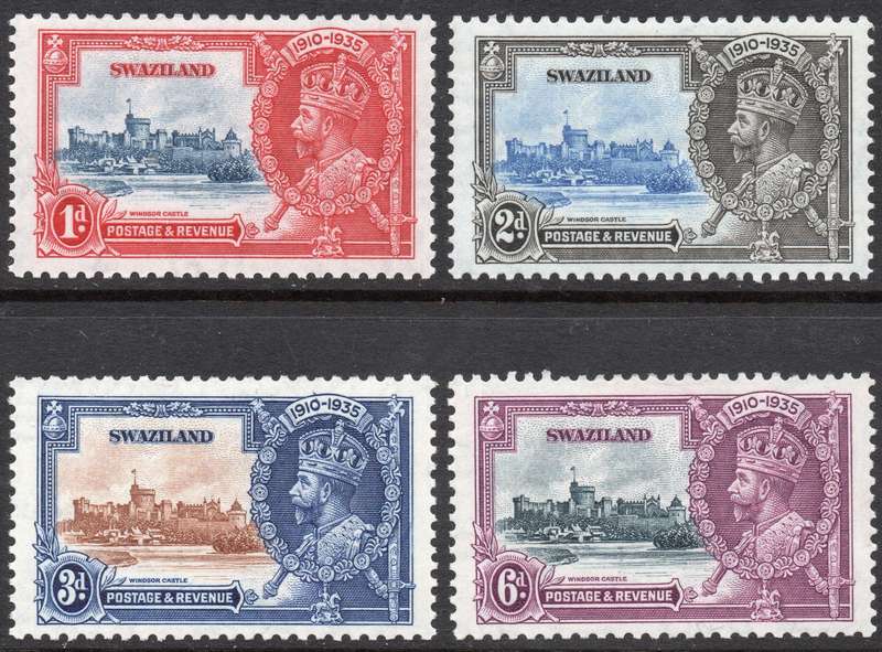 SWAZILAND 1935 SACC20-3 COMPLETE SET OF 4 - VLMM