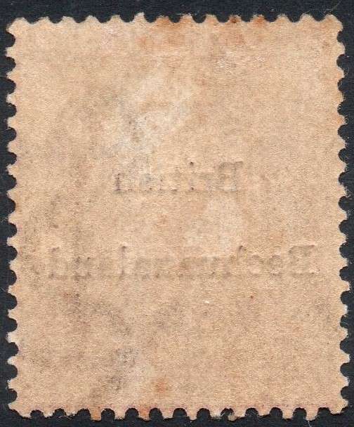 British Bechuanaland 1885 SACC7 6d Reddish Purple (WM ANCHOR) MM CV R4500