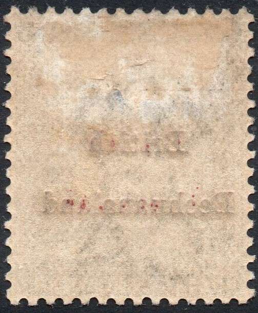 British Bechuanaland SACC1 ½d Grey-black WM CA - O/P IN RED MM