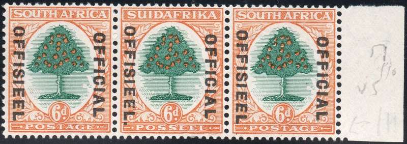 Union of SA - SACC36b 6d  ''OFFICIAL'' - STOP AFTER ''OFFISIEEL'' - MM - CV R1800