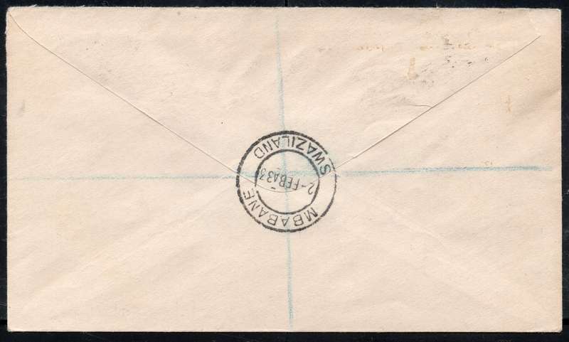 Union of SA / Swaziland : Multiple Provincial Franking Cover  - dd 2 Feb 1933 - SEE SCANS
