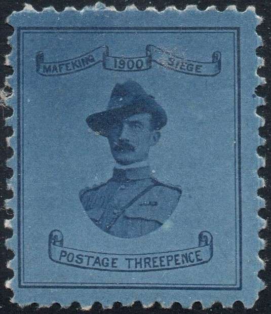 MAFEKING 1900 SACC20 3d BADEN POWELL - **WIDE FORMAT** - DEEP BLUE - MM - CV R60000