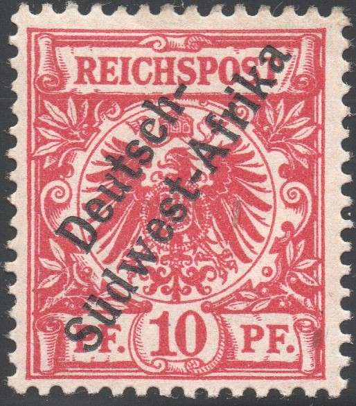 GERMAN SWA 1897 SACC3 10Pfg BRIGHT RED - MM - CV R500