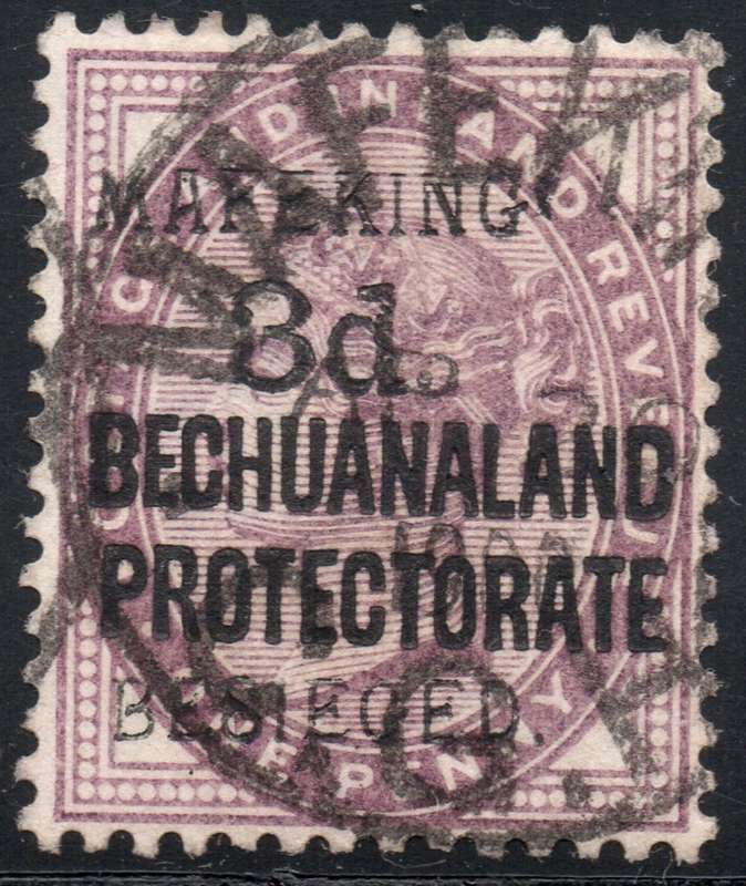 MAFEKING 1900 SG7 : 3d on 1d LILAC - SURCHARGE AS T1 - VFU - SEE BELOW