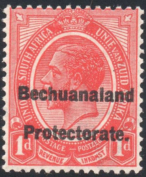 BECHUANALAND 1922 SG F3 1d SCARLET - POSTAL FISCAL STAMP - MM