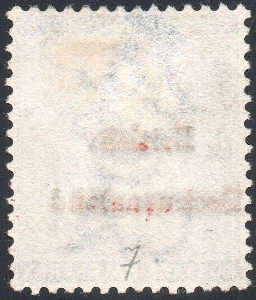 British Bechuanaland SACC1 ½d Grey-black WM CA - O/P IN RED) MM CV R750