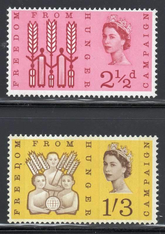 GREAT BRITAIN 1963 COMPLETE PHOSPHOR SET TWO - UM - SEE SCANS