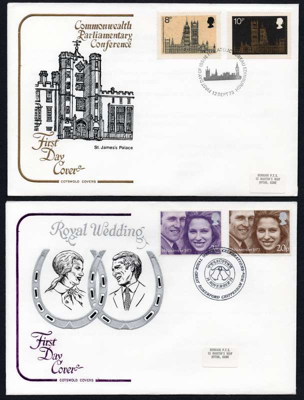 GREAT BRITAIN - 6 1970'S FIRST DAY COVERS - SEE ALL SCANS