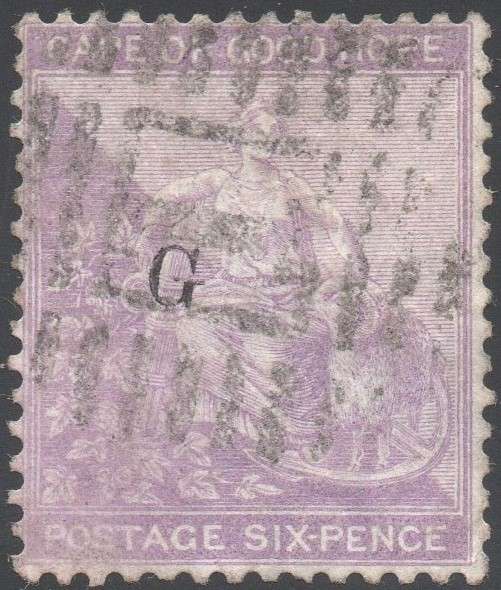 Griqualand West SACC22 6d VIOLET - VFU with o/p type 17