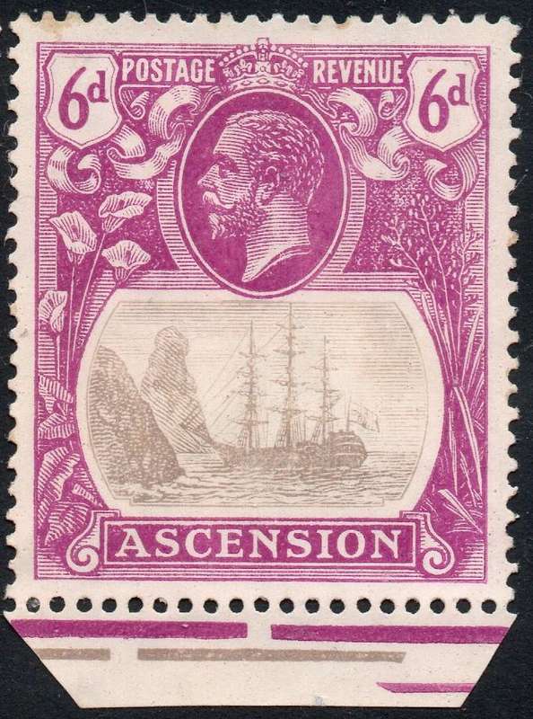 ASCENSION 1924-33 SG16 6d GREY-BLACK & BRIGHT PURPLE - MNG - CV £60+