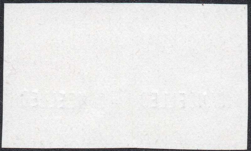 NATAL SACC71 1d  ROSE-CARMINE IMPERF PAIR OVERPRINTED ''CANCELLED''
