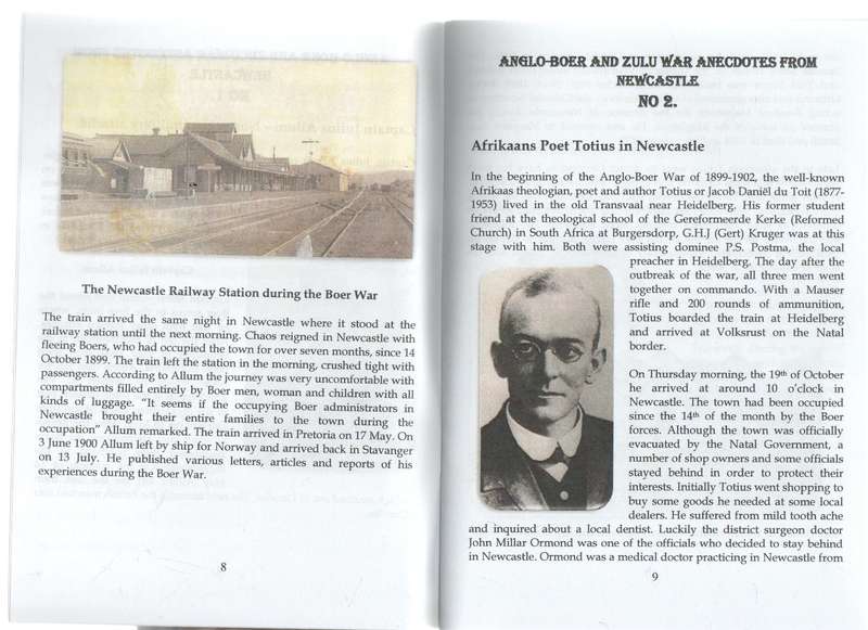 ANGLO-BOER AND ZULU WAR, ANECDOTES FROM NEWCASTLE - LOUIS J EKSTEEN (2ND IMPRESSION 2015)