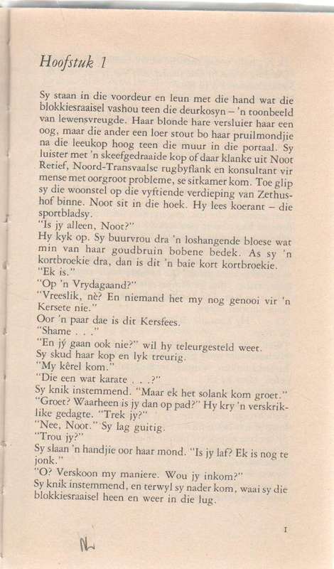 DIE BLOU BUL -ESKAPADE, KLUB 707 - JASPER M CLOETE (1 STE UITGAWE 1986)