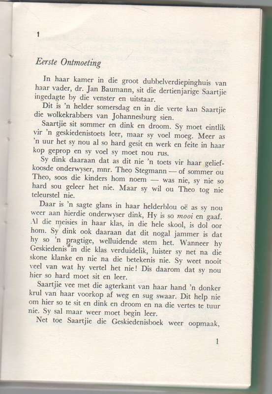 SAARTJIE SE NUWE MAAT , NO 5 - BETTIE NAUDE (1970)
