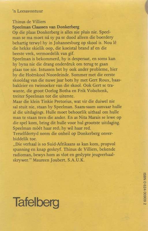 SABOTEURS LAND - JAN COMBRINK (1 STE DUK 1977) JEUG