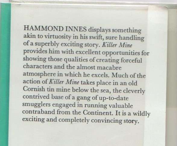 KILLER MINE - HAMMOND INNES (1982)