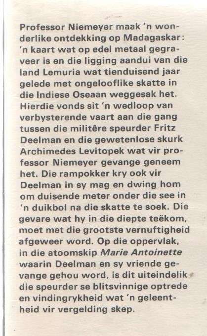 FRITZ DEELMAN EN DIE DIEPSEE-DUIKBOL - LEON ROUSSEAU ( 2 DE UITGAWE 1976)